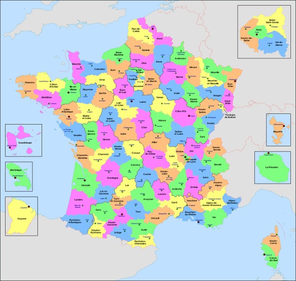 Opérations sur les départements français