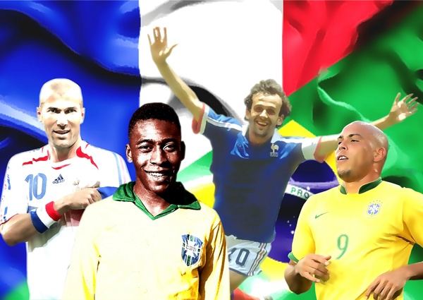 Historique des confrontations entre la France et le Brésil dans le football