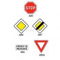 Panneaux de signalisation routiers