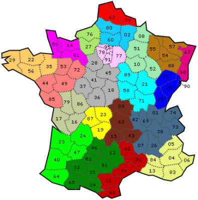 Les régions (de France)