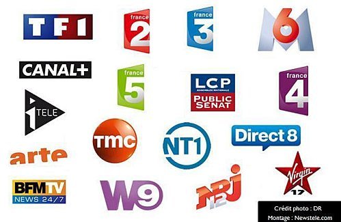 French tv channels. France 1 TV. Chaine de Television francaise. Font TV channels. При участии France Televisions.